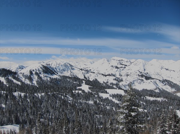 USA, Utah, Big Cottonwood Canyon, Winter landscape. Photo: Johannes Kroemer