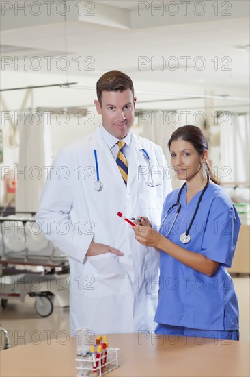 Female and male doctors in hospital. Photo : db2stock