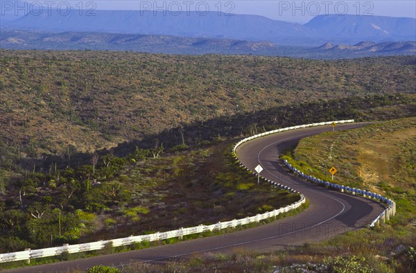 Mexico, Baja California, Desert road. Photo: DKAR Images