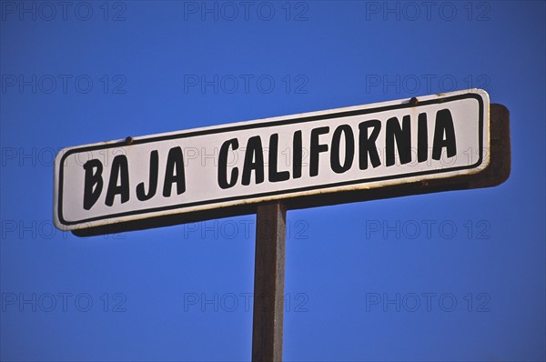 Mexico, Baja California sign. Photo : DKAR Images