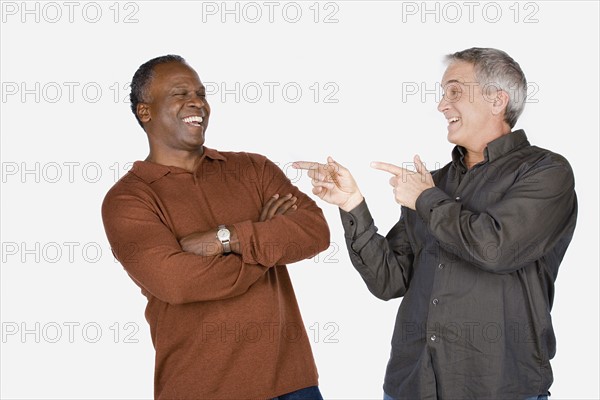 Studio shot of two mature men. Photo: Rob Lewine