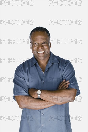 Studio portrait of mature man. Photo : Rob Lewine