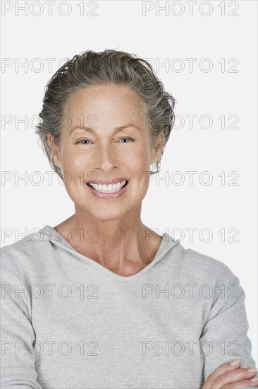 Studio portrait of senior woman. Photo : Rob Lewine