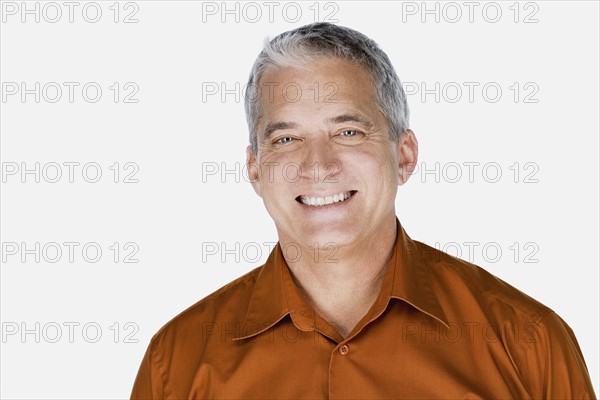 Studio portrait of mature man. Photo : Rob Lewine