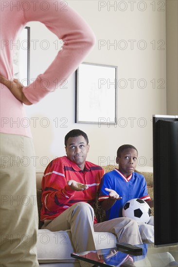 Domestic scene with Mother, Father and Son (12-13). Photo: Rob Lewine