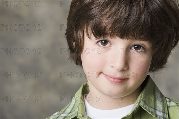 Portrait of boy (6-7)r, studio shot. Photo: Rob Lewine
