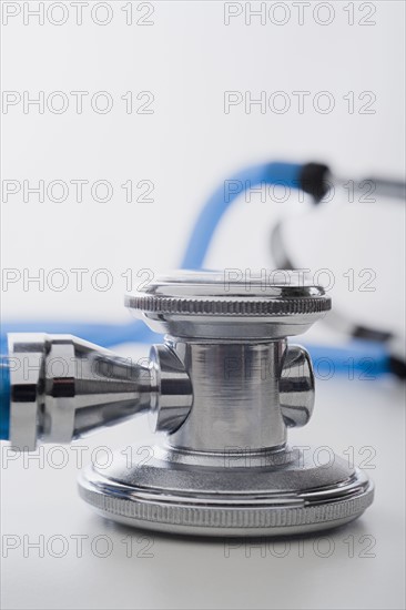 Close up of stethoscope, studio shot. Photo : Rob Lewine