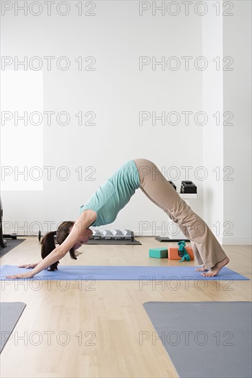 Woman in yoga pose. Photo: Rob Lewine