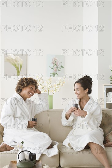 Attractive women relaxing in spa. Photo : Rob Lewine