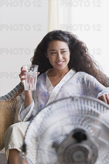 Woman relaxing in chair. Photo: Rob Lewine