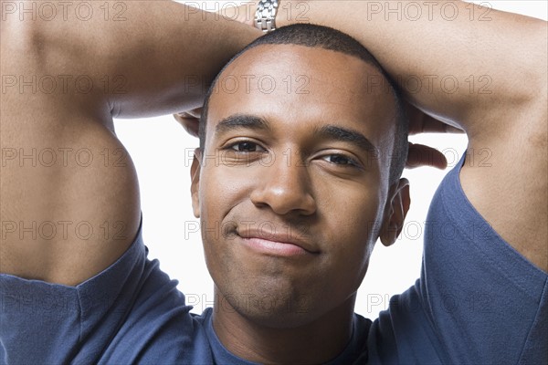 Studio portrait of young man. Photo: Rob Lewine