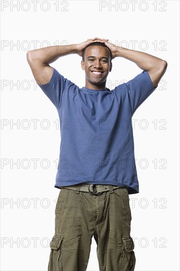 Studio portrait of young man. Photo : Rob Lewine