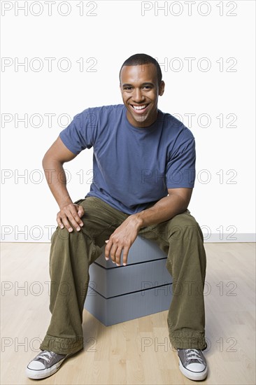 Studio portrait of young man. Photo : Rob Lewine