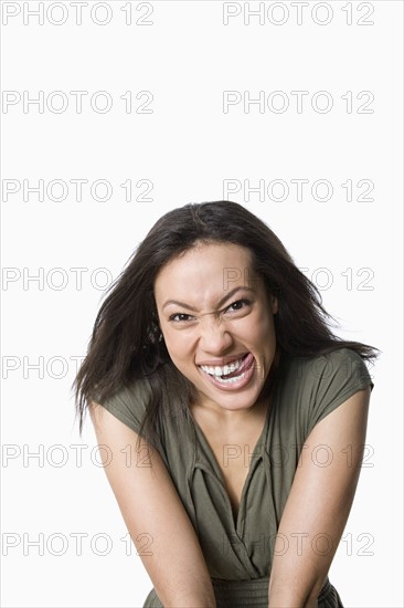 Studio portrait of young woman. Photo : Rob Lewine