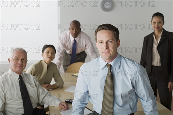 Portrait of business people in office. Photo : Rob Lewine