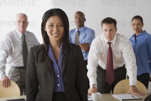 Portrait of business people in office. Photo : Rob Lewine