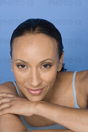 Portrait of happy mid adult african woman. Photo : Rob Lewine