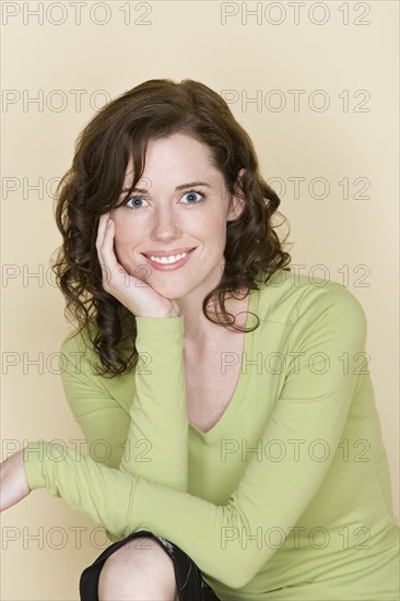 Portrait of happy mid adult woman . Photo : Rob Lewine