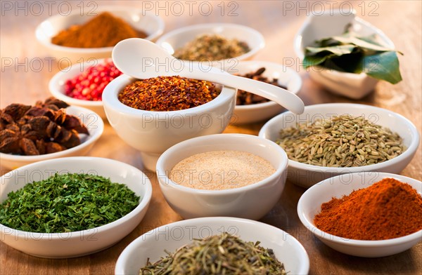 Variety of spices.