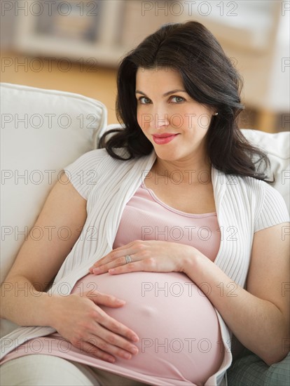 Portrait of pregnant woman.