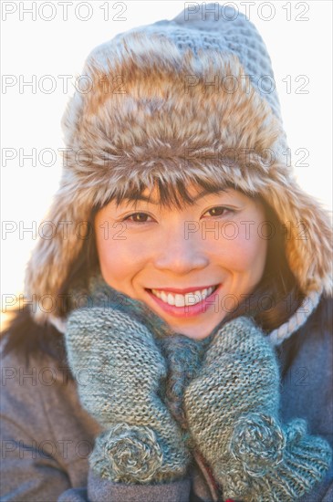 Portrait of smiling mid adult woman.
