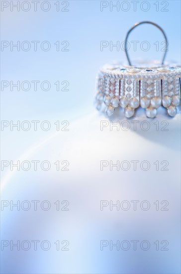 Close-up of Christmas ball, studio shot.