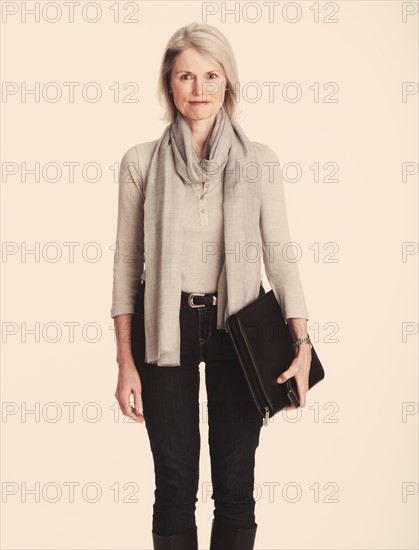 Studio portrait of senior businesswoman.