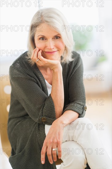 Portrait of smiling senior woman.