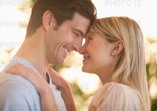 Man and woman looking at each other.