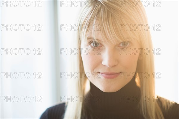 Portrait of woman smiling.