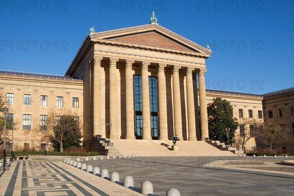 USA, Pennsylvania, Philadelphia, Philadelphia Museum Of Art facade. Photo : fotog