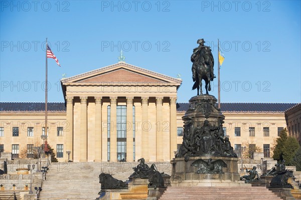 USA, Pennsylvania, Philadelphia, Philadelphia Museum Of Art facade. Photo : fotog