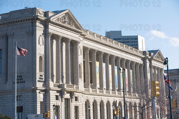 USA, Pennsylvania, Philadelphia, library building. Photo : fotog