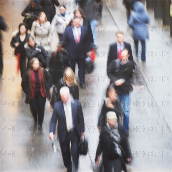 USA, New York state, New York city, pedestrians walking. Photo : fotog