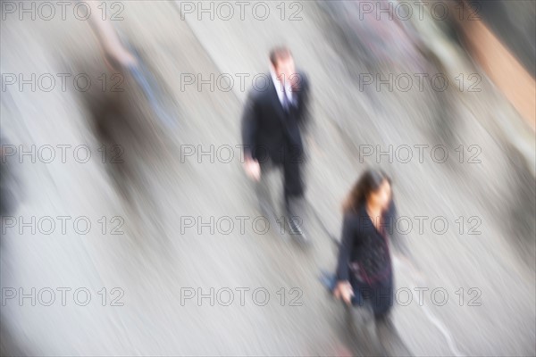 USA, New York state, New York city, pedestrians walking. Photo : fotog