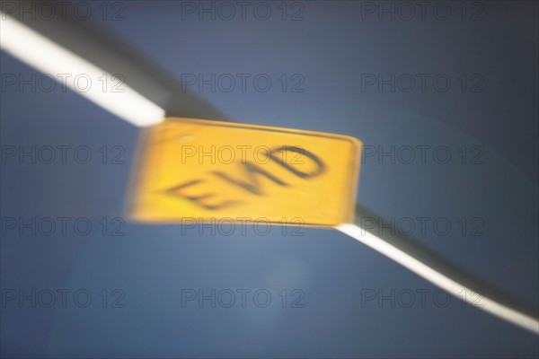 reflection of dead end sign. Photo : fotog