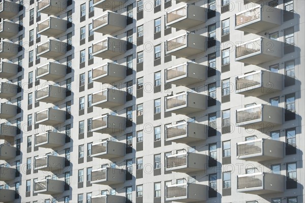 USA, New York State, New York City, full frame of building exterior. Photo : fotog