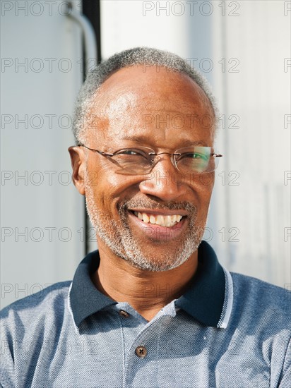 Portrait of smiling man.