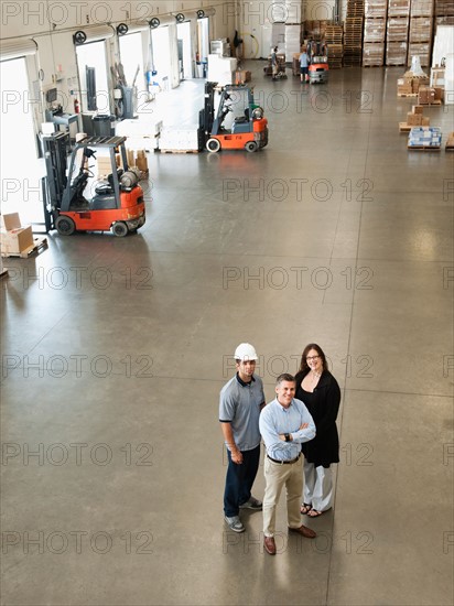 Portrait of warehouse workers.