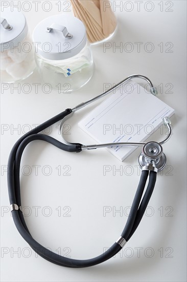 Stethoscope on desk. Photo : Rob Lewine