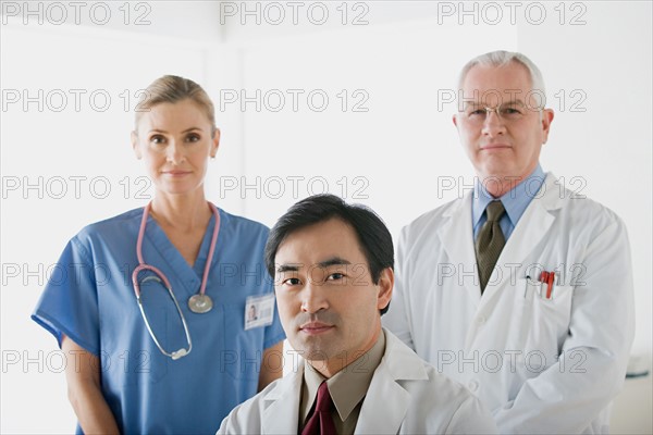 Portrait of three doctors. Photo : Rob Lewine