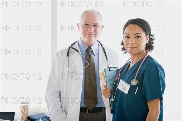 Portrait of two doctors. Photo : Rob Lewine