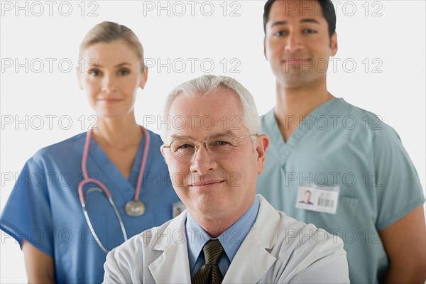 Portrait of three doctors. Photo : Rob Lewine