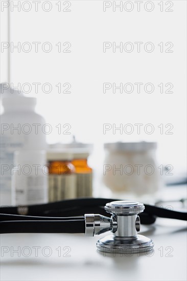 Stethoscope on desk. Photo : Rob Lewine