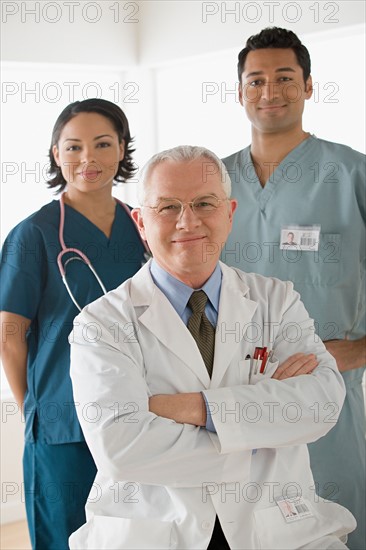 Portrait of three doctors. Photo : Rob Lewine