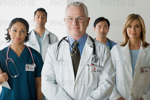 Portrait of hospital workers. Photo : Rob Lewine