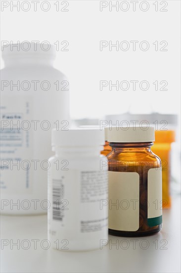 Medicines in bottles. Photo : Rob Lewine