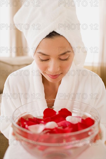 Woman in spa. Photo : Rob Lewine