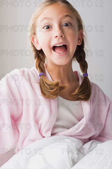 Portrait of girl making funny face. Photo : Rob Lewine