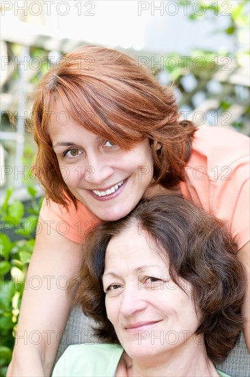 Portrait of mature woman with mother. Photo : Elena Elisseeva